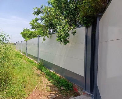 深圳荔香公園迎面大改造- 鋼結構A款圍擋堅固牢靠